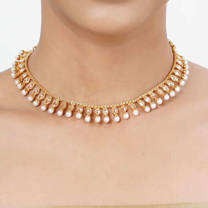 22k Gold Plated Tarini Tanishka Necklace set