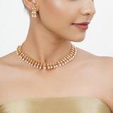 22k Gold Plated Tarini Tanishka Necklace set
