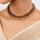 22k Gold Plated Sankranti Eiliyah Necklace Set