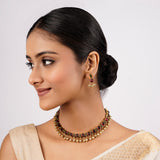 22k Gold Plated Sankranti Eiliyah Necklace Set