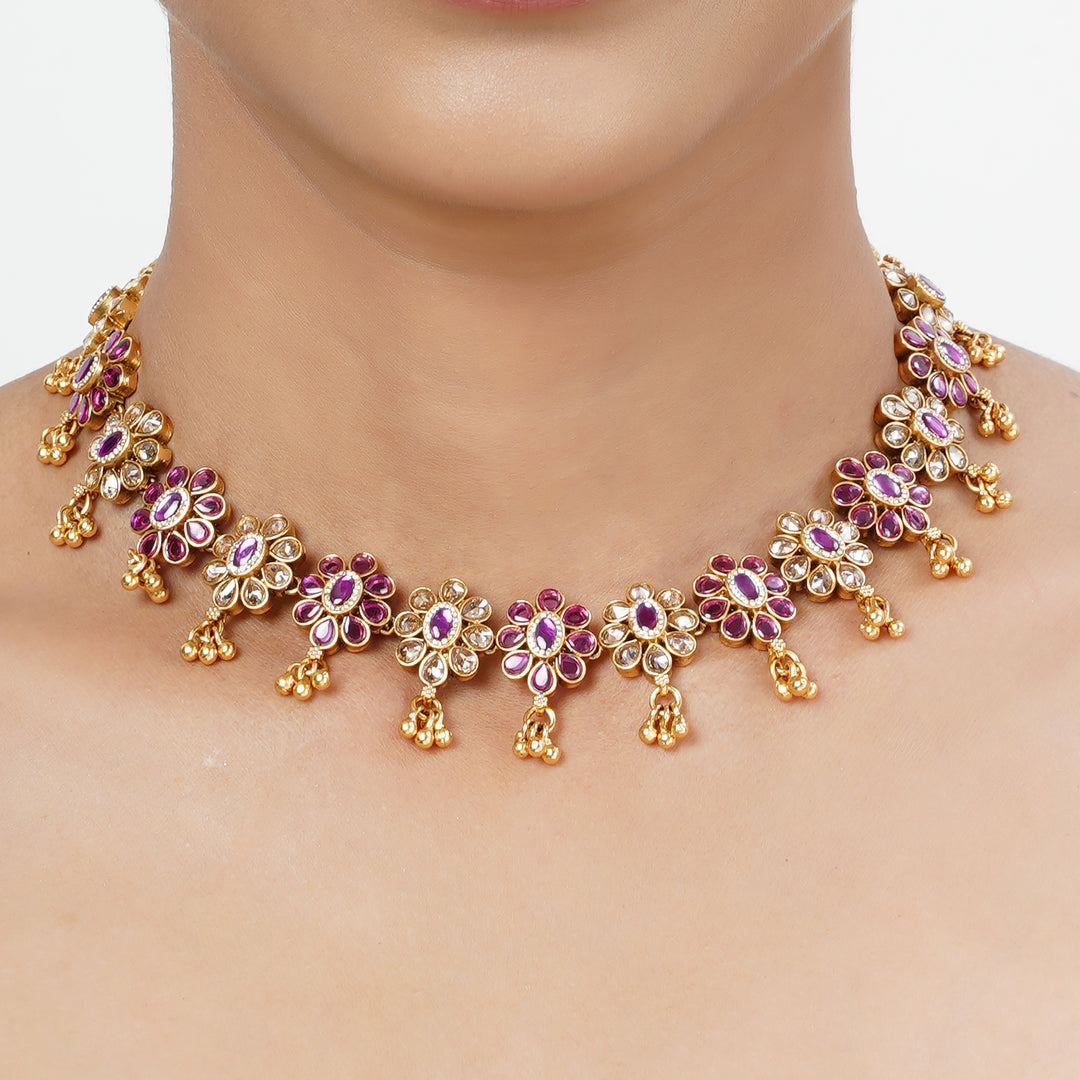 22k Gold Plated Tarini Utkara Necklace set