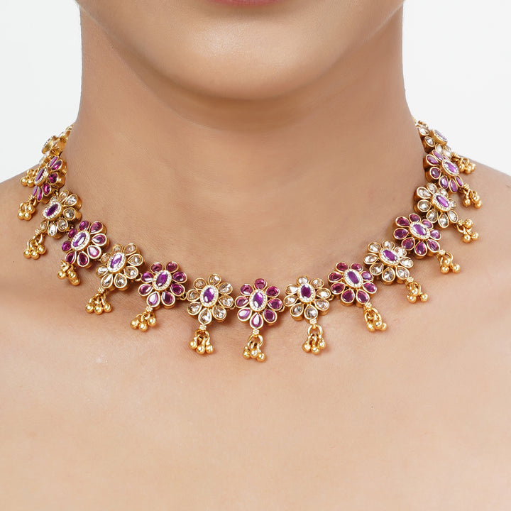 22k Gold Plated Tarini Utkara Necklace set