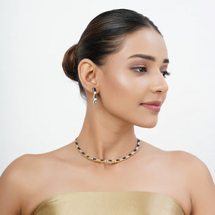 22k Gold Plated Tarini Vaidehi Necklace set