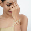 22k Gold Plated Mukta Rajamati Bangle