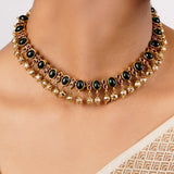 22k Gold Plated Sankranti Falisha Necklace Set