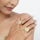 22k Gold Plated Mukta Kamakala Ring