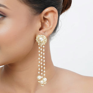 22k Gold Plated Mukta Abhirami Earring