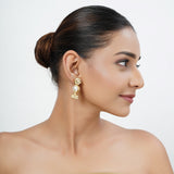 22k Gold Plated Mukta Anuradha Earring