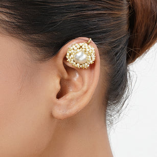 22k Gold Plated Mukta Bhavani Earring