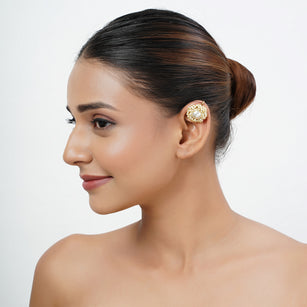22k Gold Plated Mukta Bhavani Earring