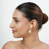 22k Gold Plated Mukta Damayanti Earring