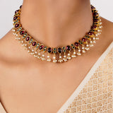 22k Gold Plated Sankranti Garima Necklace Set