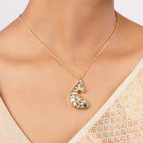 22k Gold Plated Sankranti Kritika Pendant Set