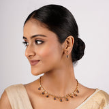 22k Gold Plated Sankranti Lavisha Necklace Set