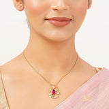 22k Gold Plated Roop Eshana Pendant