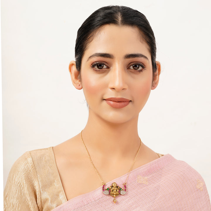 22k Gold Plated Roop Indira Pendant
