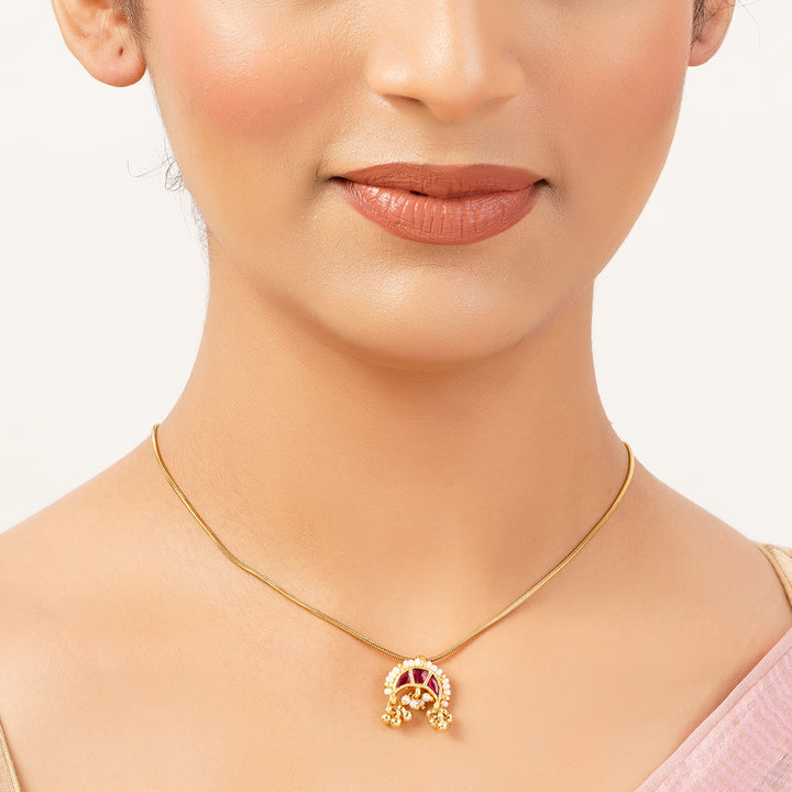 22k Gold Plated Ruhi Nalini Pendant