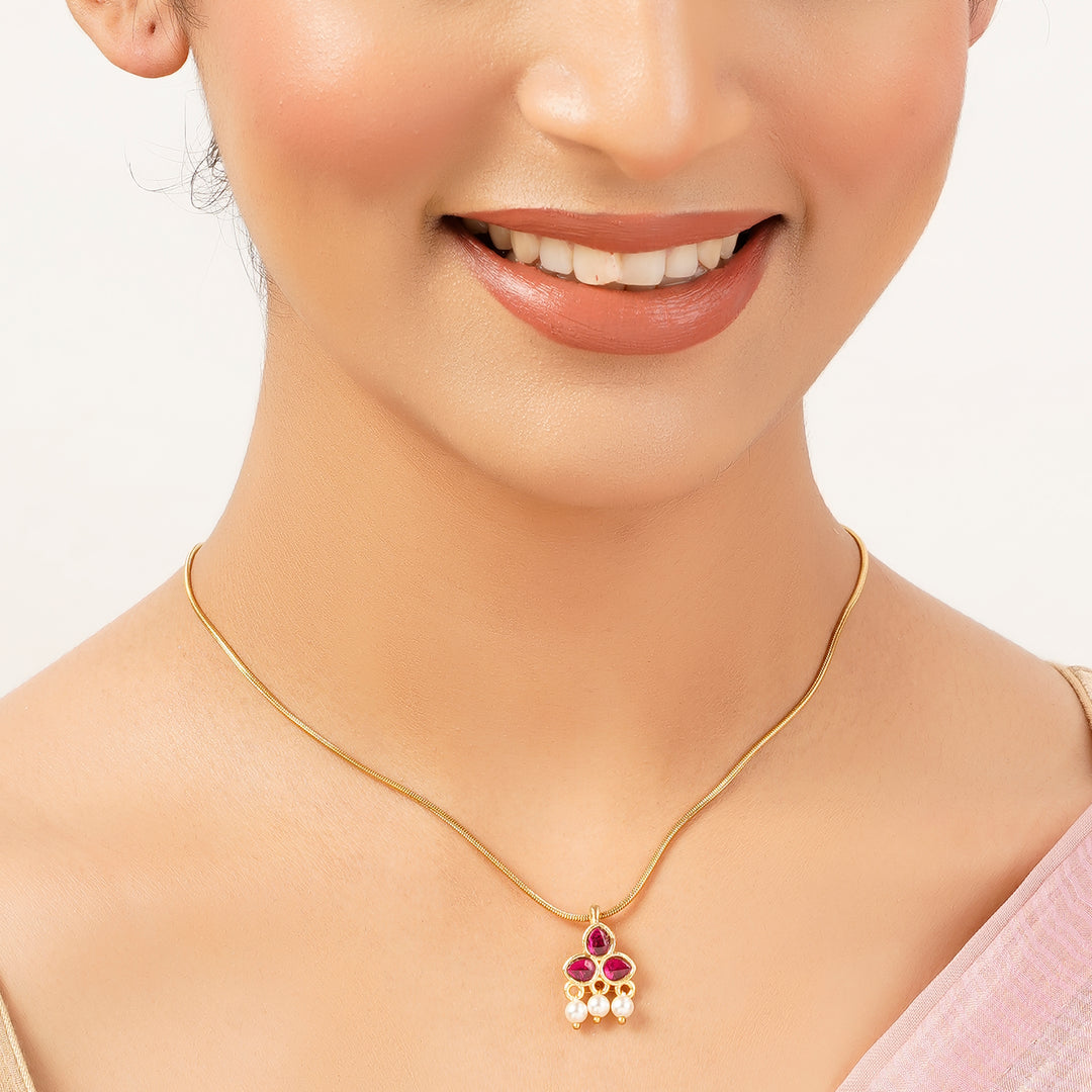 22k Gold Plated Ruhi Navya Pendant