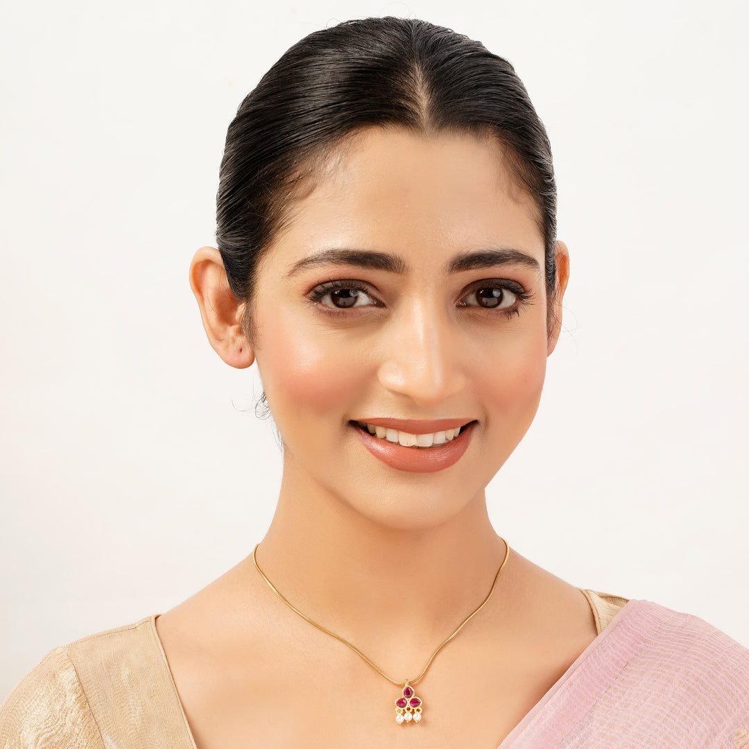 22k Gold Plated Ruhi Navya Pendant