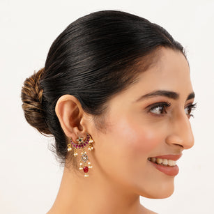 22k Gold Plated Roop Urvashi Earring