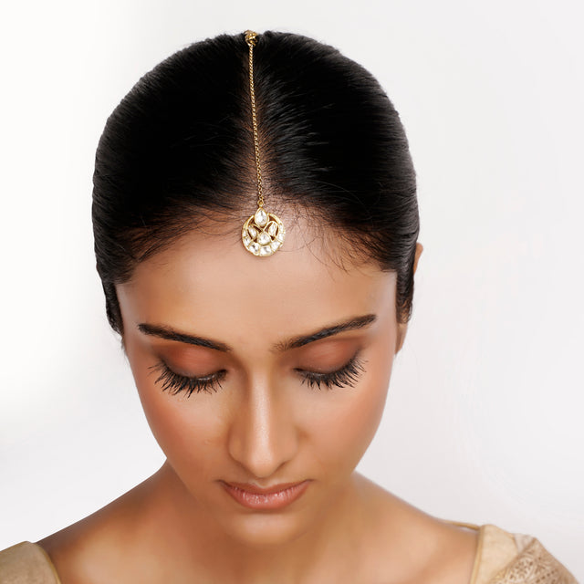 22k Gold Plated Teej Bhramara Tikk