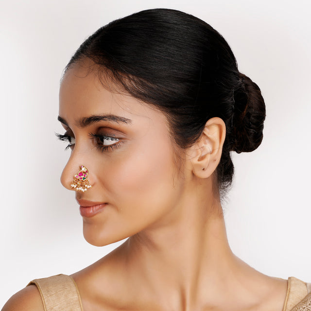 22k Gold Plated Teej Aruna Nosepin