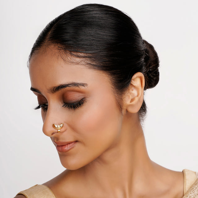 22k Gold Plated Teej Shashi Nosepin