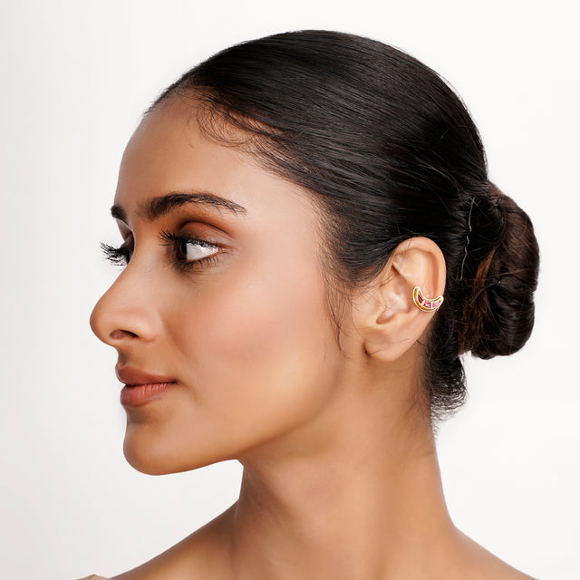 22k Gold Plated Teej Sharada Earcuff