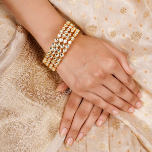 22k Gold Plated Teej Taral Bangle