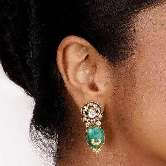 22k Gold Plated Teej Valaya Choker Set