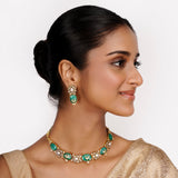 22k Gold Plated Teej Valaya Choker Set