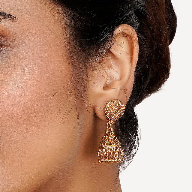 22k Gold Plated Teej Muktika Pendant Set