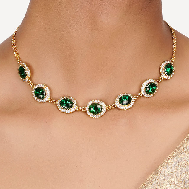 22k Gold Plated Teej Elira Necklace Set