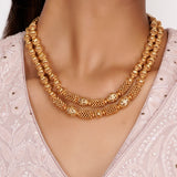 22k Gold Plated Teej Orbita Pendant Set