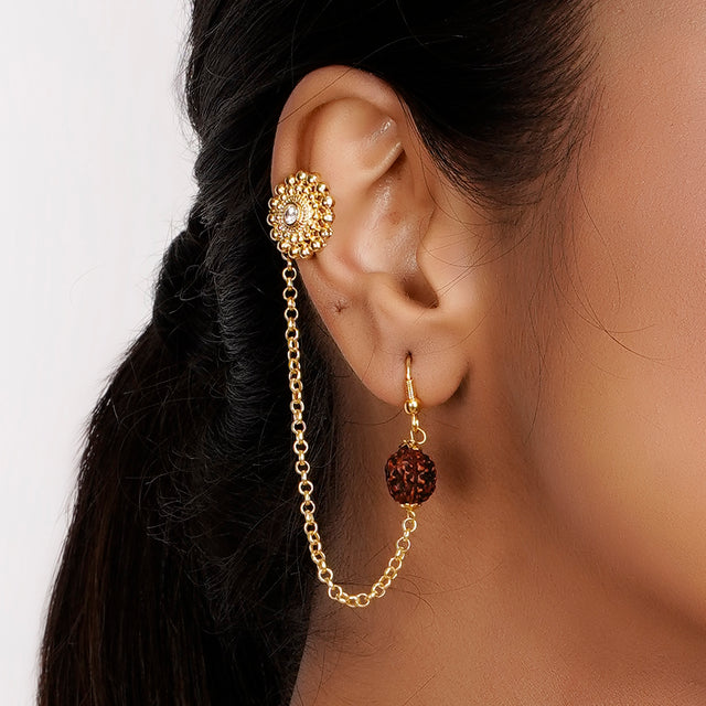 22k Gold Plated Teej Devalya Pendant Set