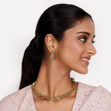 22k Gold Plated Teej Trivarti Choker Set