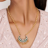 22k Gold Plated Teej Somya Pendant Set