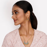 22k Gold Plated Teej Somya Pendant Set