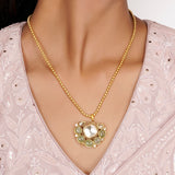 22k Gold Plated Teej Arunya Pendant Set