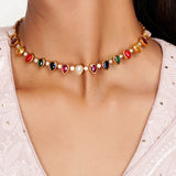 22k Gold Plated Teej Rangmala Choker Set