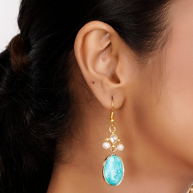 22k Gold Plated Teej Meheriya Pendant Set