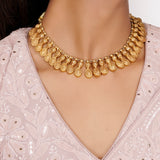 22k Gold Plated Teej Taapika Necklace Set