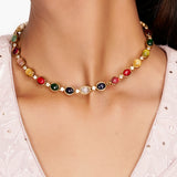 22k Gold Plated Teej Taranga Necklace Set