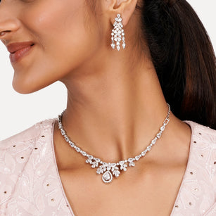 22k Gold Plated Teej Ravya Necklace Set