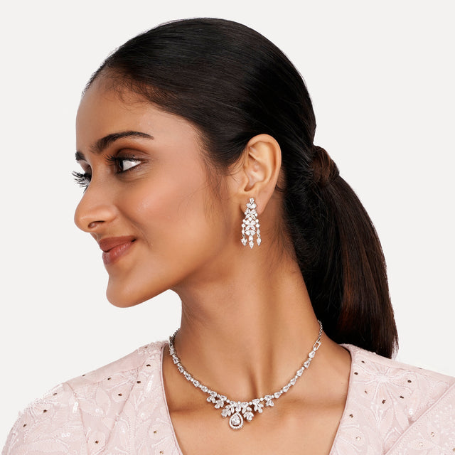 22k Gold Plated Teej Ravya Necklace Set
