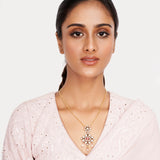 22k Gold Plated Teej Sharav Pendant Set