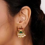22k Gold Plated Teej Ghera Earring