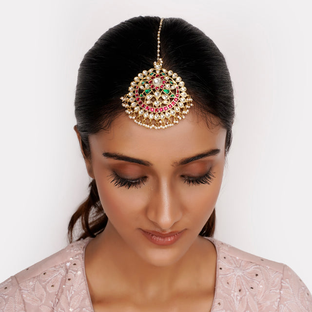 22k Gold Plated Teej Vrajita Tikka