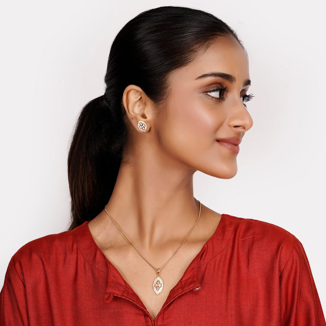 22k Gold Plated Manjira Pendant Set
