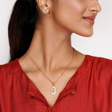 22k Gold Plated Manjira Pendant Set